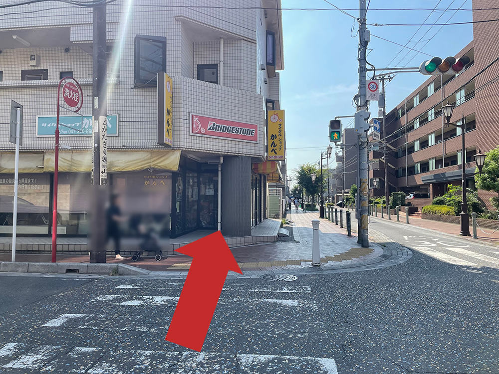 ２つ目の信号を渡ります。